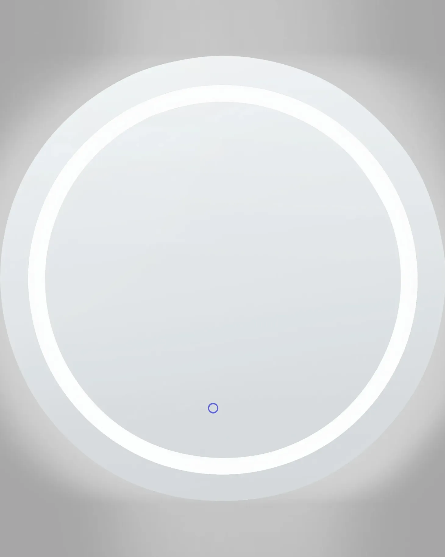 Lustro łazienkowe LED COURSEULLES 79 cm 79 cm Srebrny