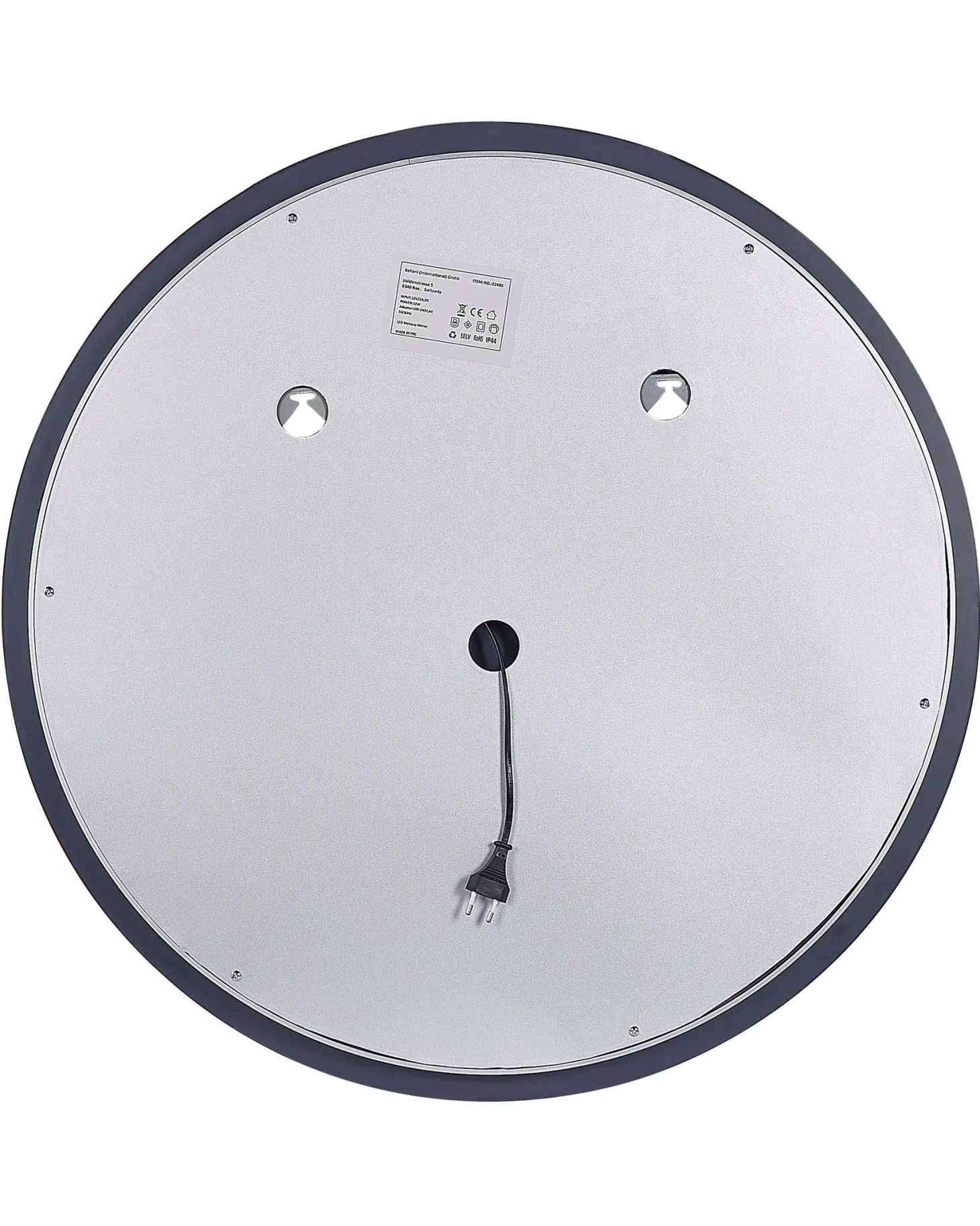 Lustro łazienkowe LED COURSEULLES 79 cm 79 cm Srebrny