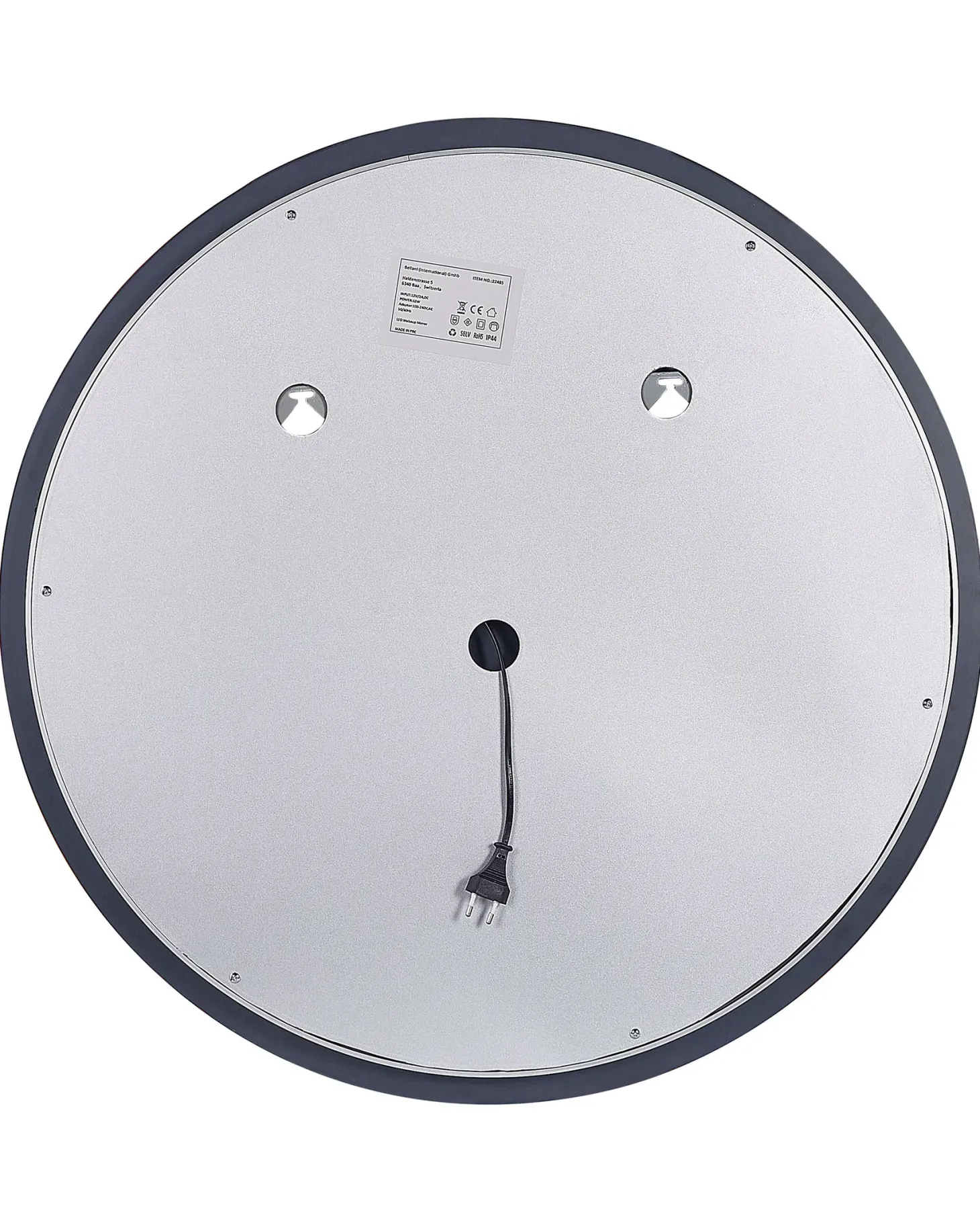 Lustro łazienkowe LED DEAUVILLE 79 cm 79 cm Srebrny