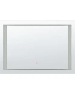 Lustro łazienkowe LED EYRE 80 cm 60 cm Srebrny