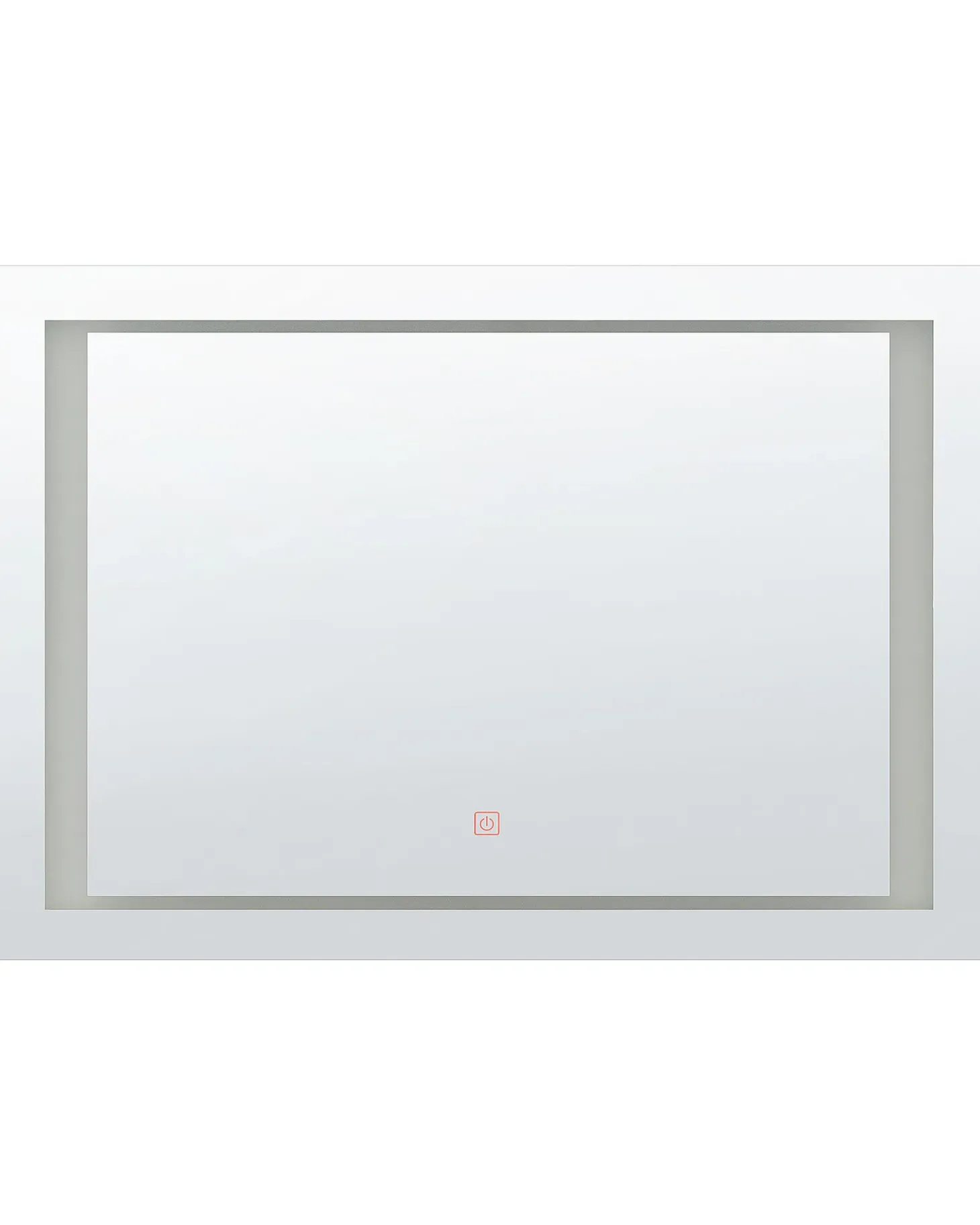 Lustro łazienkowe LED EYRE 80 cm 60 cm Srebrny