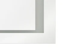 Lustro łazienkowe LED EYRE 80 cm 60 cm Srebrny