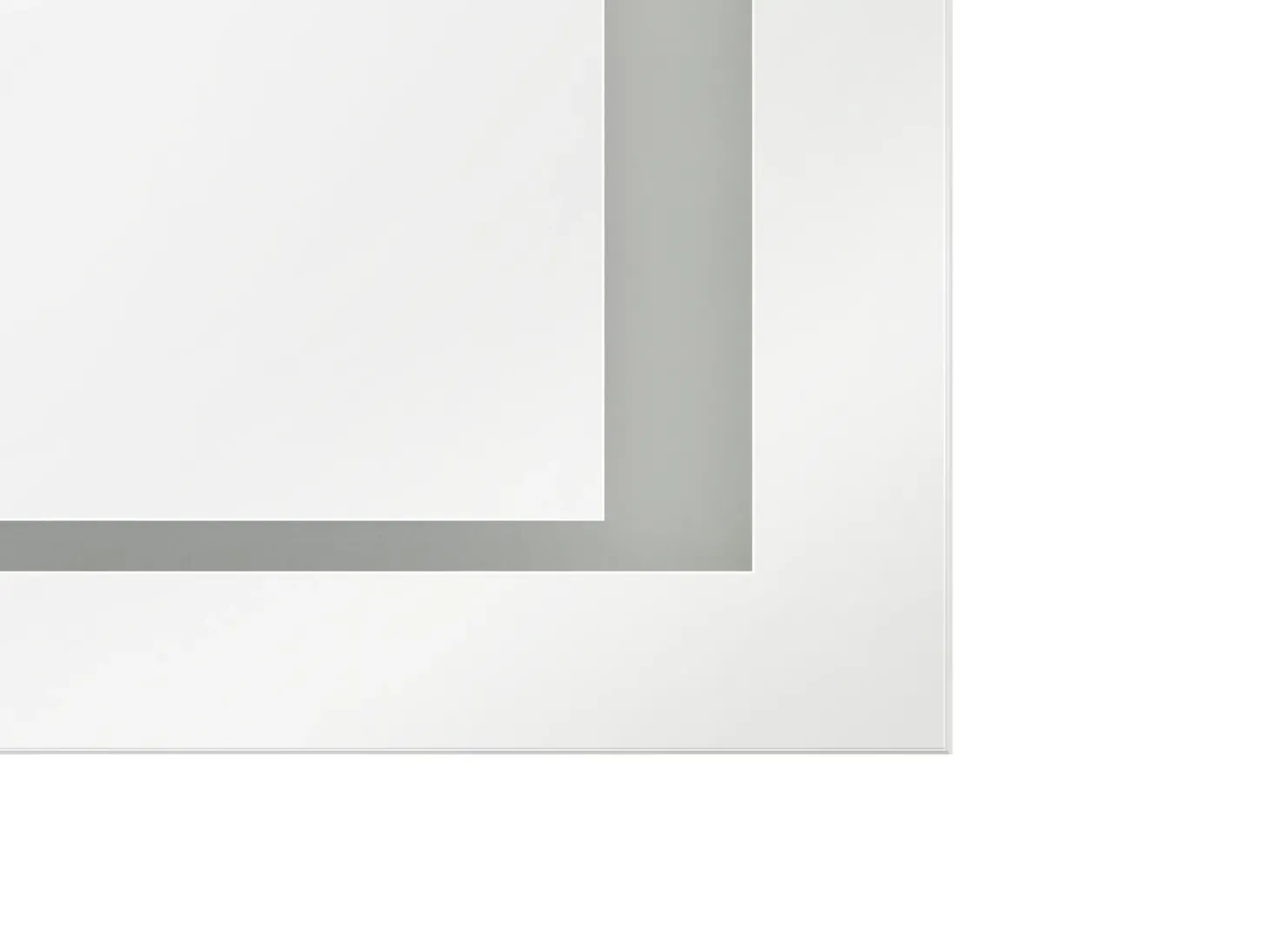 Lustro łazienkowe LED EYRE 80 cm 60 cm Srebrny