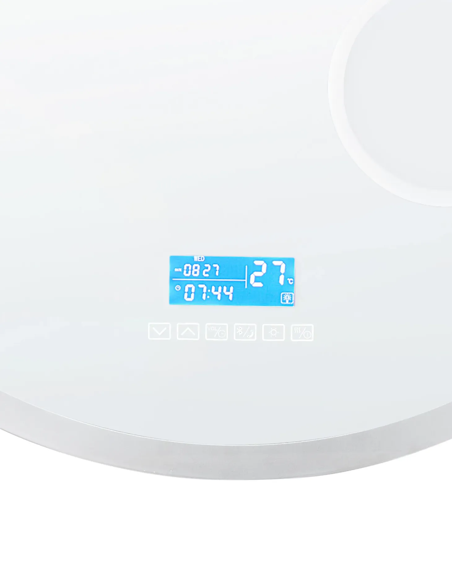 Lustro łazienkowe LED FIXIN 80 cm 80 cm Wbudowany głośnik Bluetooth Srebrny