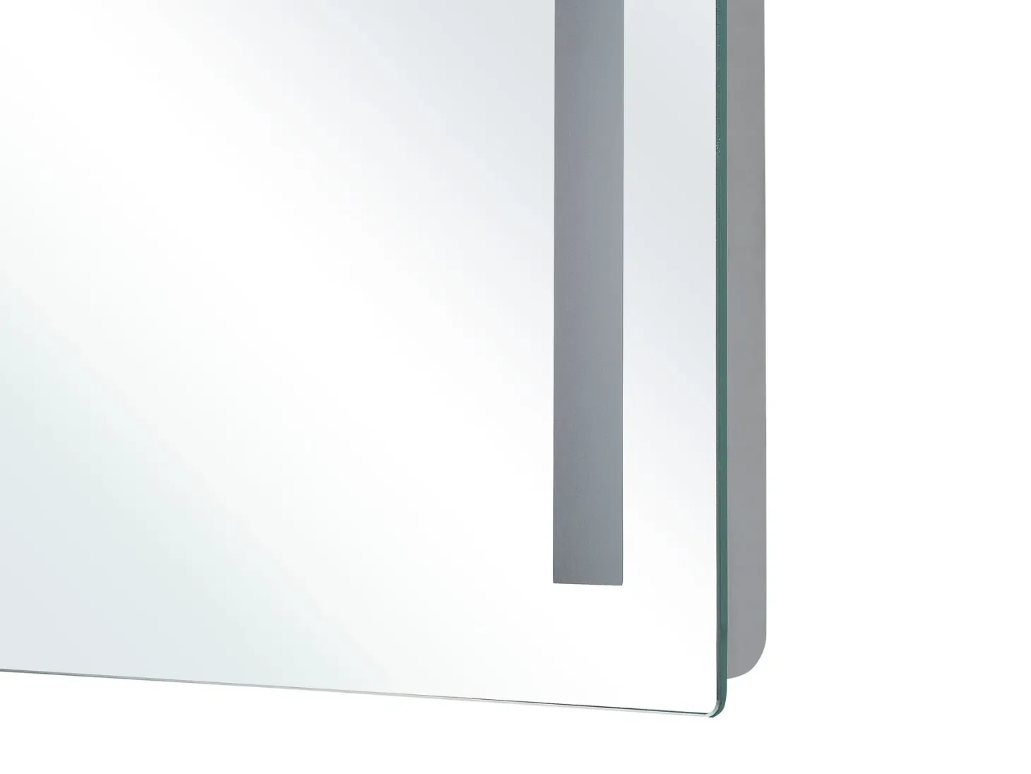 Lustro łazienkowe LED LIRAC 70 cm 60 cm Srebrny
