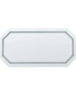 Lustro łazienkowe LED LOCMARIAQUER 120 cm 60 cm Srebrny