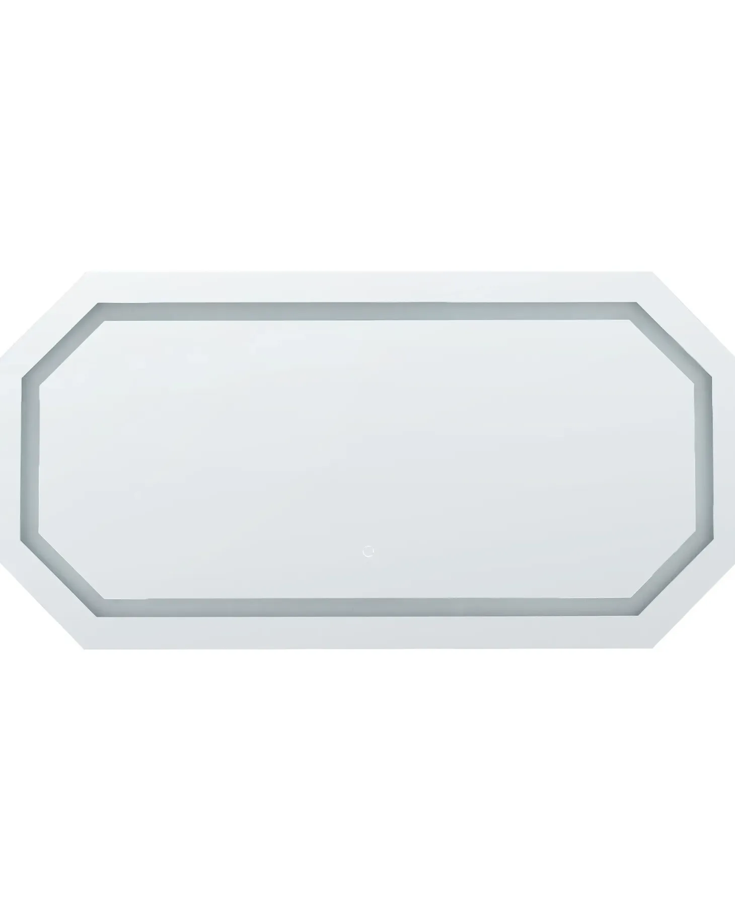 Lustro łazienkowe LED LOCMARIAQUER 120 cm 60 cm Srebrny