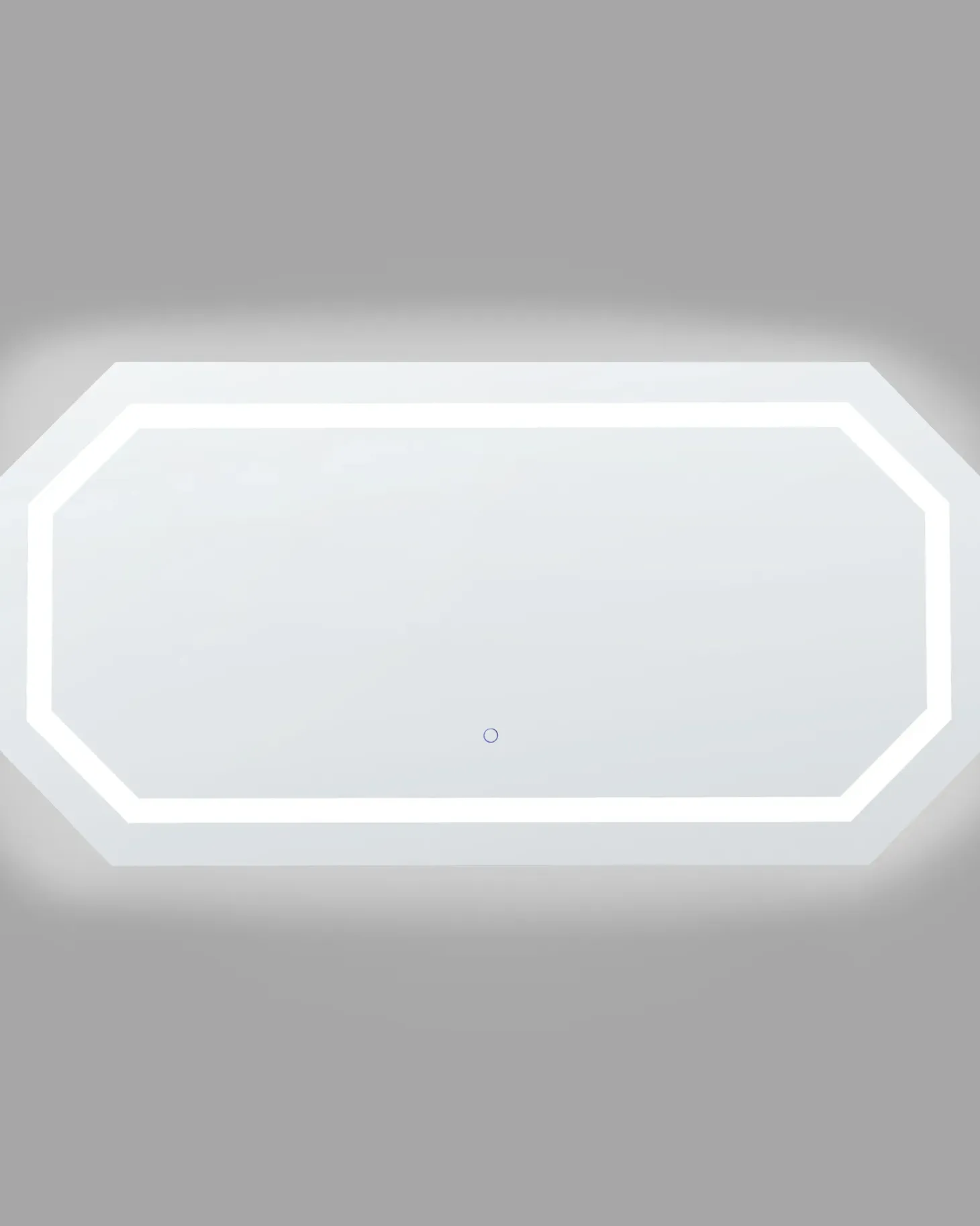 Lustro łazienkowe LED LOCMARIAQUER 120 cm 60 cm Srebrny