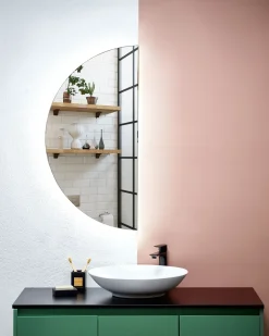 Lustro łazienkowe LED LOUE 50 cm 100 cm Srebrny
