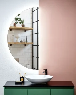 Lustro łazienkowe LED LOUE 60 cm 120 cm Srebrny