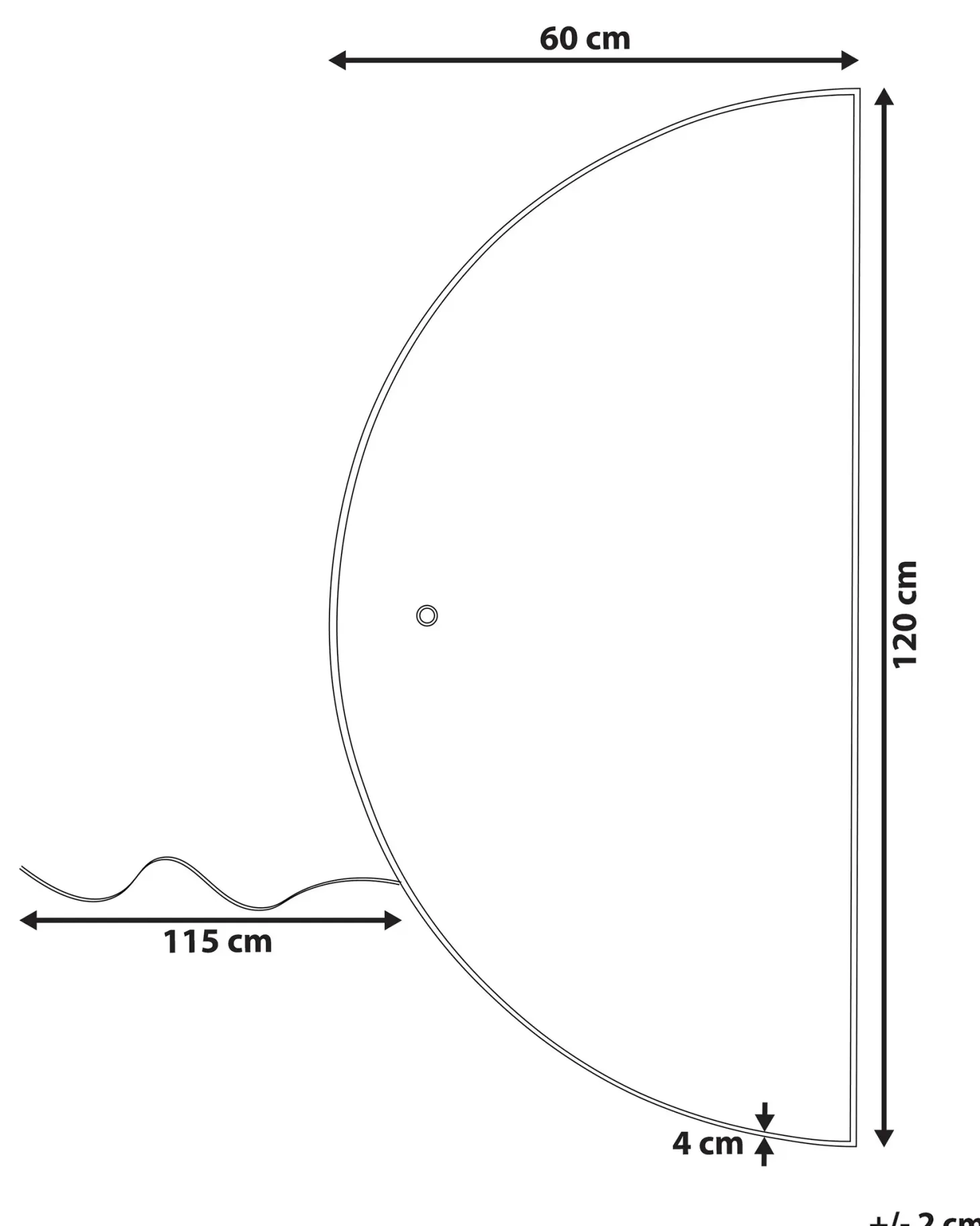 Lustro łazienkowe LED LOUE 60 cm 120 cm Srebrny