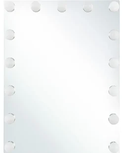 Lustro łazienkowe LED LUCENAY 40 cm 50 cm Srebrny