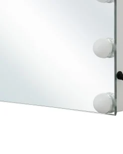 Lustro łazienkowe LED LUCENAY 40 cm 50 cm Srebrny