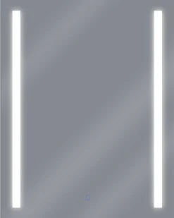 Lustro łazienkowe LED MARTINET 60 cm 80 cm Srebrny