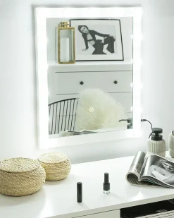 Lustro łazienkowe LED ODENAS 50 cm 60 cm Biały