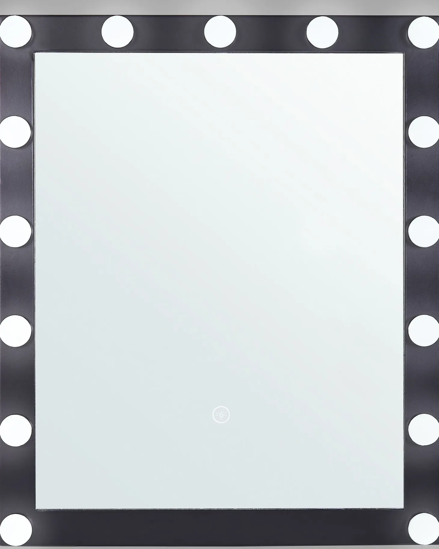 Lustro łazienkowe LED ODENAS 50 cm 60 cm Czarny