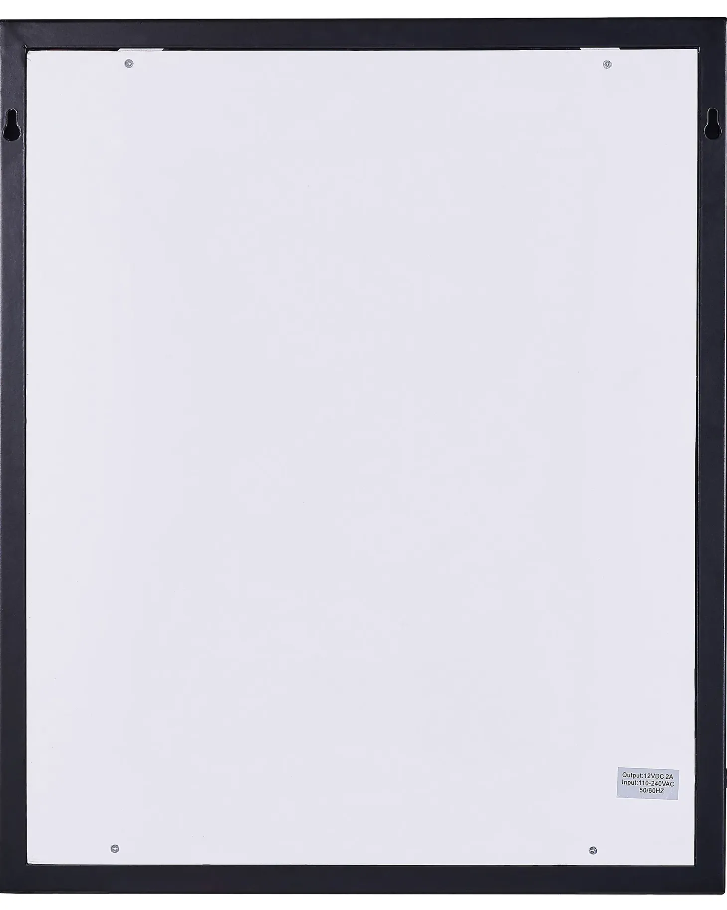 Lustro łazienkowe LED ODENAS 50 cm 60 cm Czarny