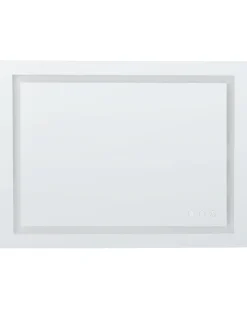 Lustro łazienkowe LED PRENOIS 80 cm 60 cm Srebrny