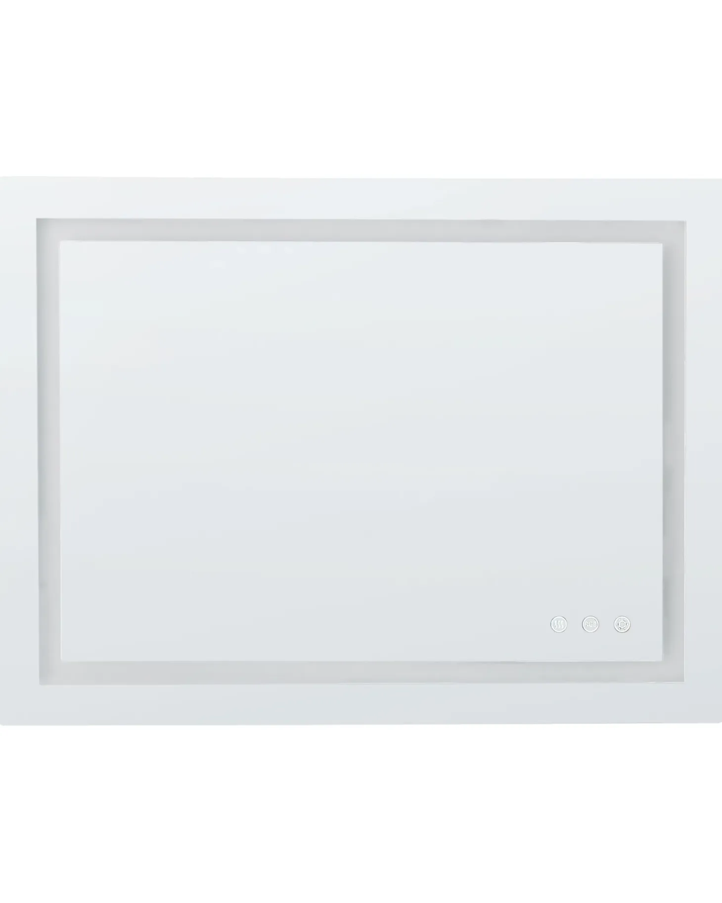 Lustro łazienkowe LED PRENOIS 80 cm 60 cm Srebrny
