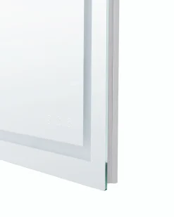 Lustro łazienkowe LED PRENOIS 80 cm 60 cm Srebrny