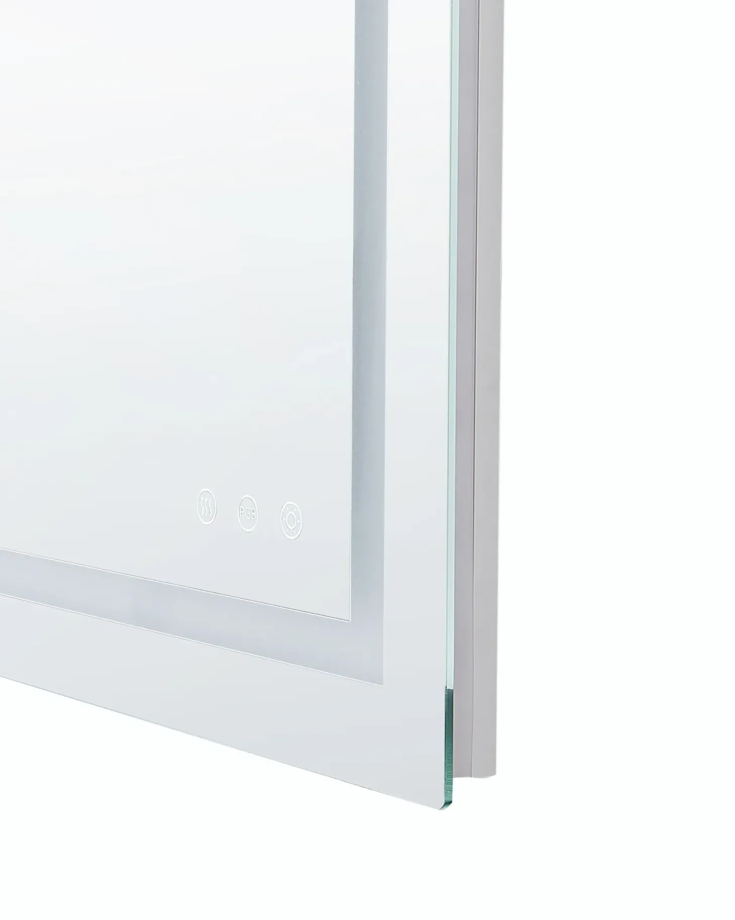 Lustro łazienkowe LED PRENOIS 80 cm 60 cm Srebrny