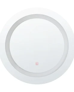 Lustro łazienkowe LED SELUNE 58 cm 58 cm Srebrny