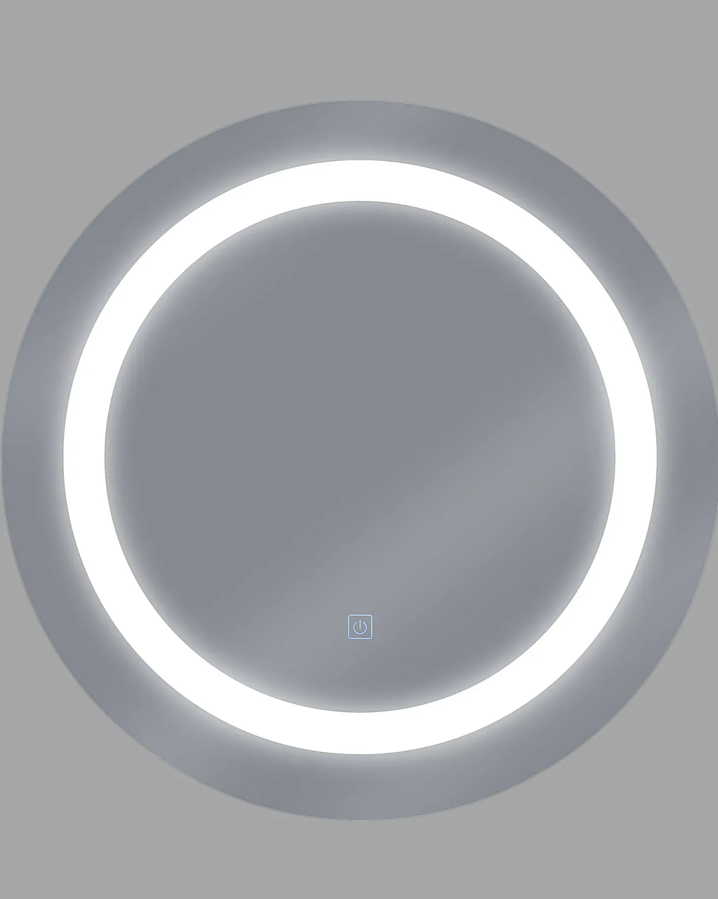 Lustro łazienkowe LED SELUNE 58 cm 58 cm Srebrny
