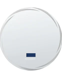 Lustro łazienkowe LED TANAY 60 cm 60 cm Wbudowany głośnik Bluetooth Srebrny