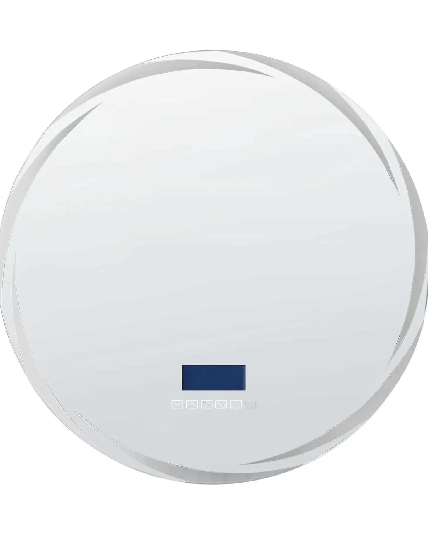 Lustro łazienkowe LED TANAY 60 cm 60 cm Wbudowany głośnik Bluetooth Srebrny