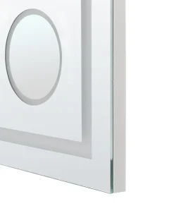 Lustro łazienkowe LED THAIX 80 cm 60 cm Srebrny
