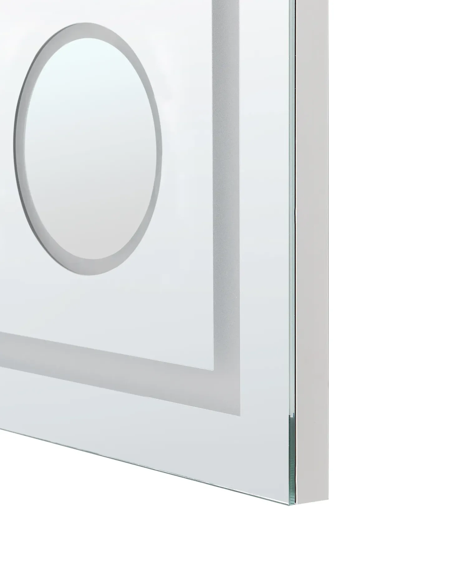 Lustro łazienkowe LED THAIX 80 cm 60 cm Srebrny