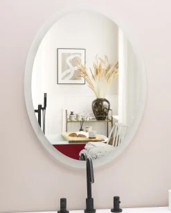Lustro łazienkowe LED VIRIAT 60 cm 80 cm Srebrny
