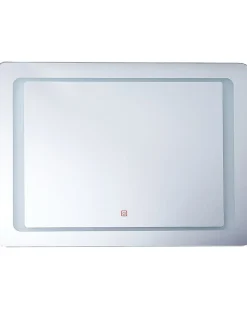 Lustro łazienkowe LED WASSY 80 cm 60 cm Srebrny