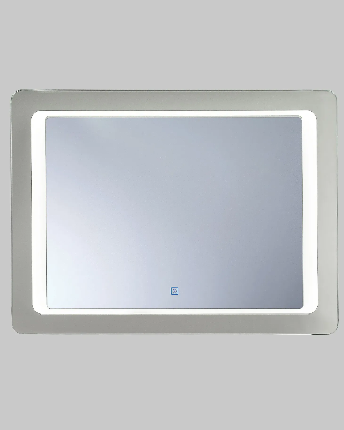 Lustro łazienkowe LED WASSY 80 cm 60 cm Srebrny