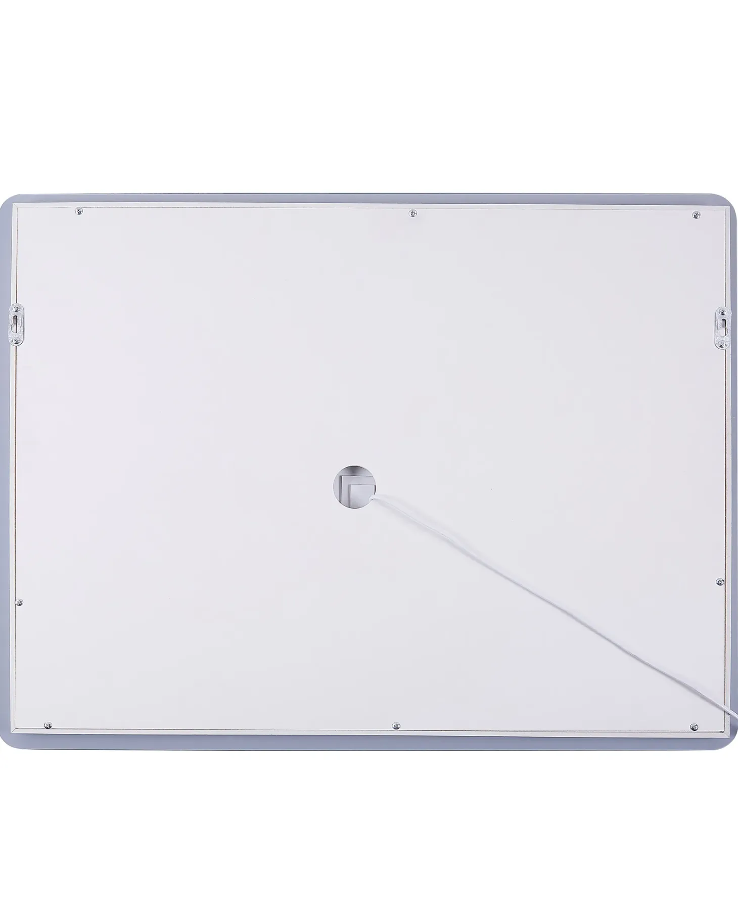 Lustro łazienkowe LED WASSY 80 cm 60 cm Srebrny