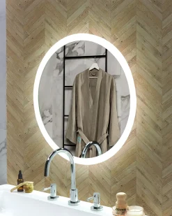 Lustro łazienkowe LED YSER 58 cm 58 cm Srebrny