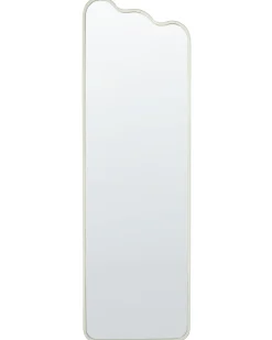 Lustro ścienne ABZAC 45 cm 145 cm Metal Złamana biel