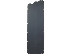 Lustro ścienne ABZAC 45 cm 145 cm Metal Złamana biel