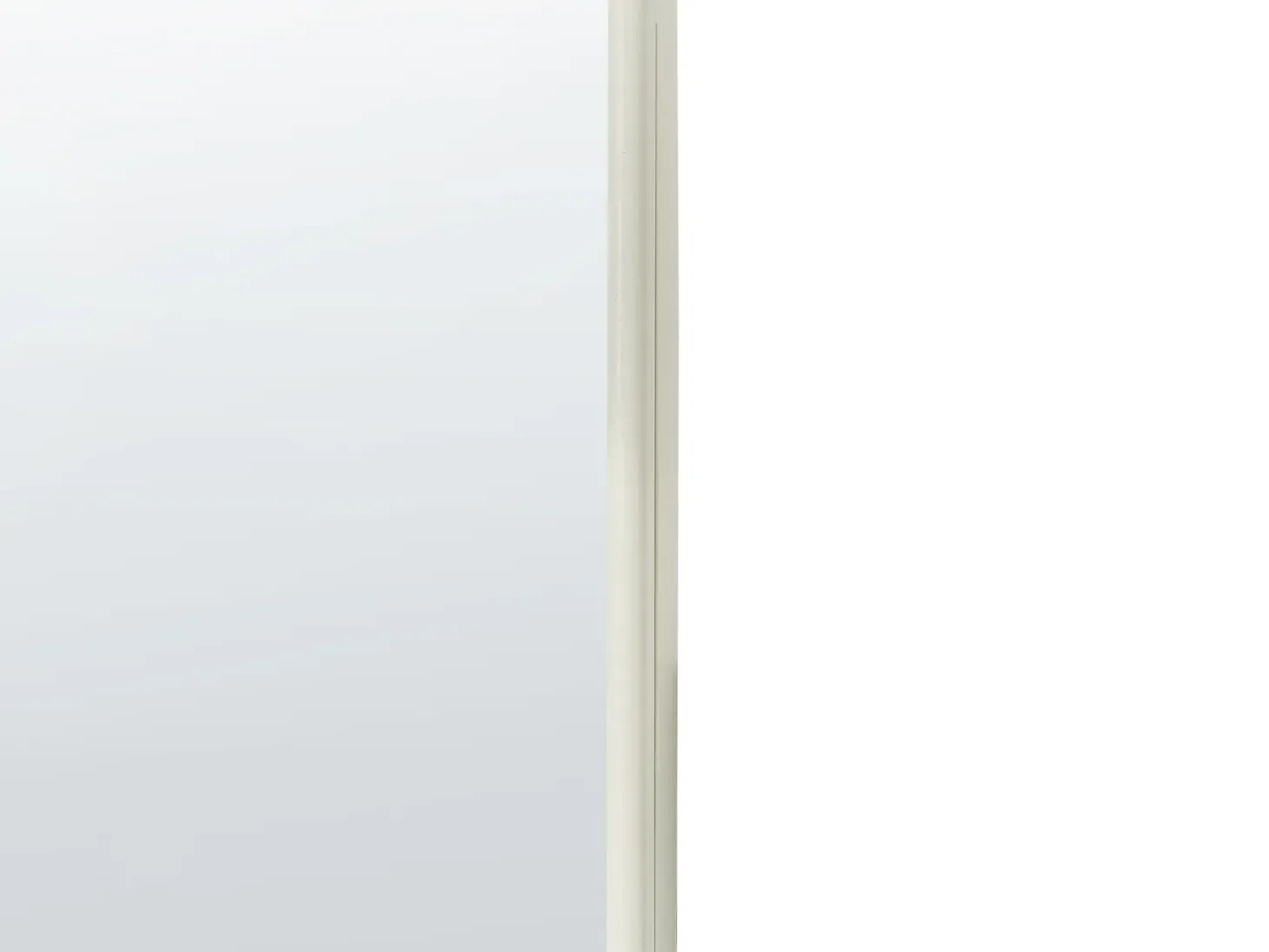 Lustro ścienne ABZAC 45 cm 145 cm Metal Złamana biel