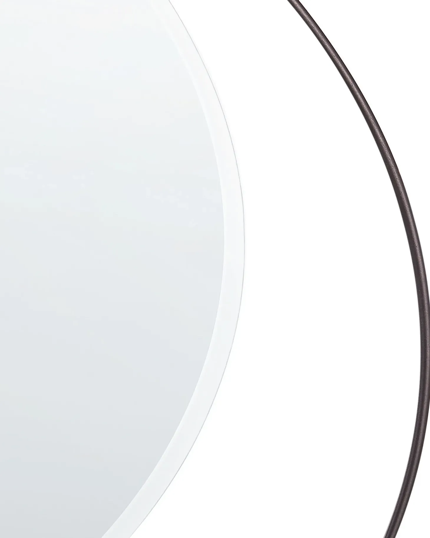 Lustro ścienne AGDE 50 cm 50 cm Metal Czarny