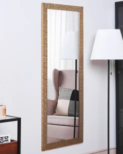 Lustro ścienne AJACCIO 50 cm 130 cm Mosiężny
