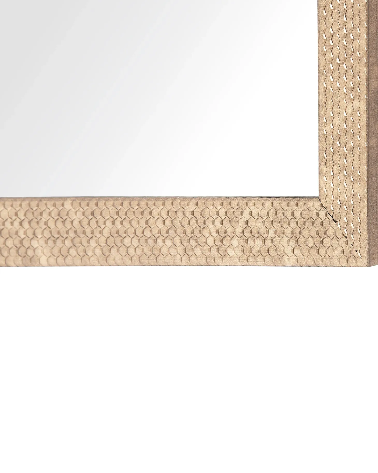 Lustro ścienne AJACCIO 50 cm 130 cm Mosiężny