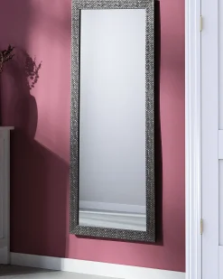 Lustro ścienne AJACCIO 50 cm 130 cm Srebrny