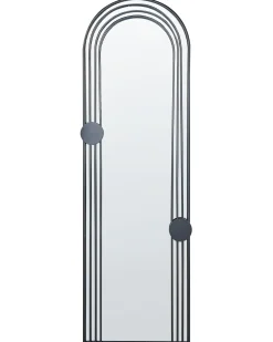 Lustro ścienne AJAIN 45 cm 146 cm Metal Czarny