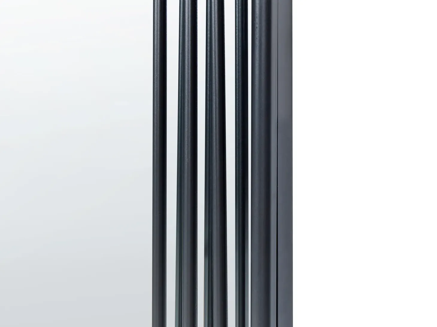 Lustro ścienne AJAIN 45 cm 146 cm Metal Czarny