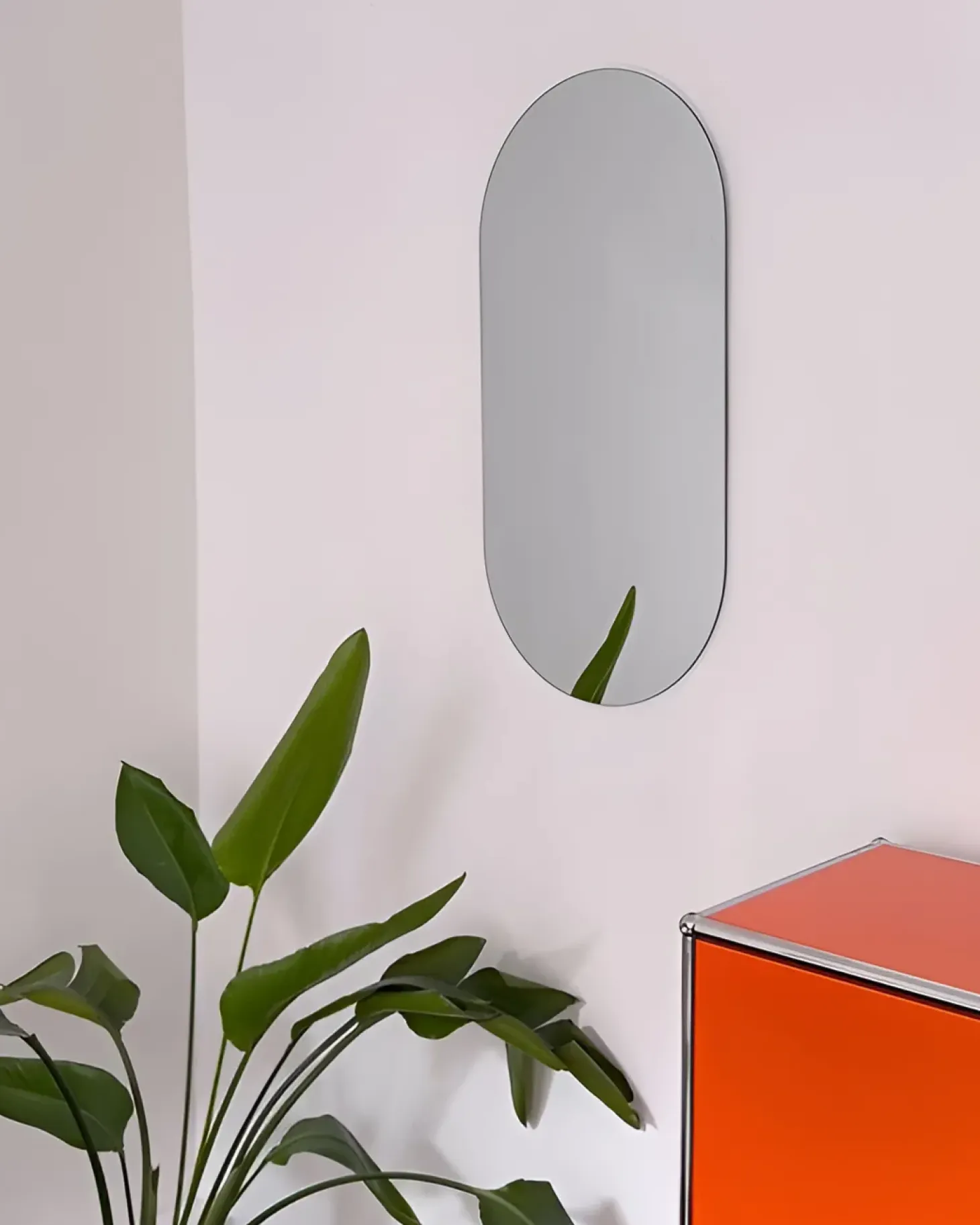 Lustro ścienne ALFORTVILLE 40 cm 80 cm Srebrny