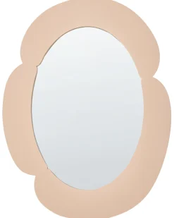 Lustro ścienne ALVENA 60 cm 80 cm Beżowy