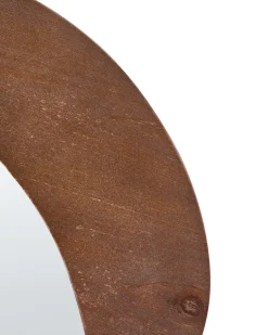Lustro ścienne ALVENA 60 cm 80 cm Ciemnobrązowy