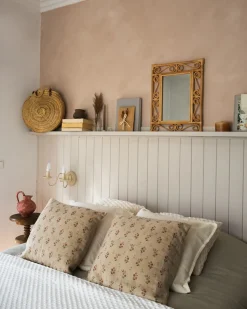 Lustro ścienne AMANU 41 cm 52 cm Rattan Naturalny