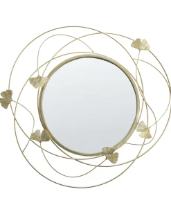 Lustro ścienne ANGLET 46 cm 49 cm Metal Złoty